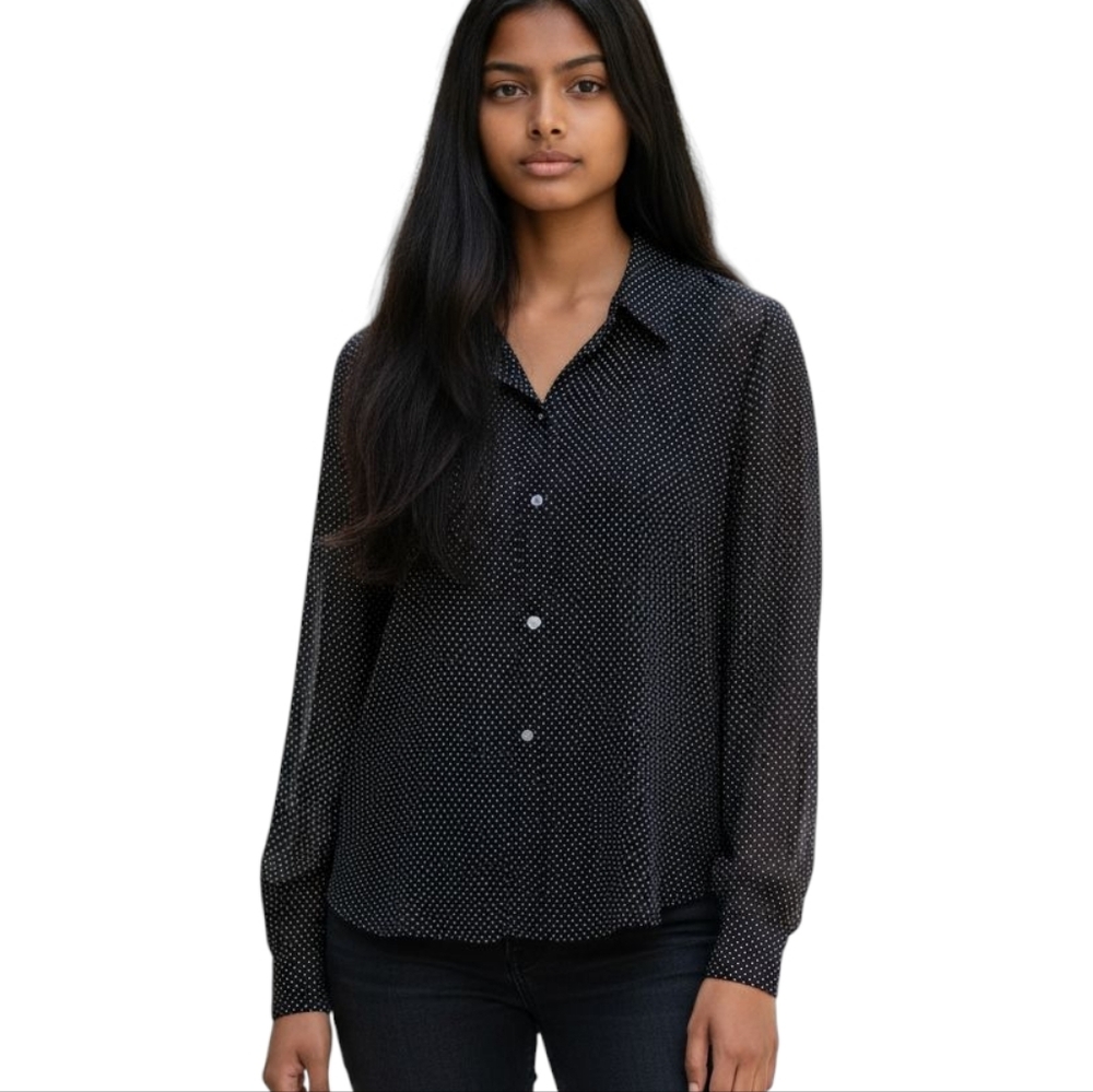 Lauren Ralph Lauren Polka Dot Button Down Shirt